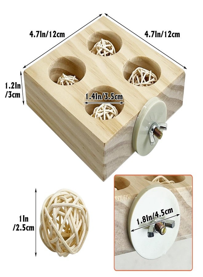 هامليدي مجموعة ألعاب هاميليدي الخشبية للبحث عن الطعام (عبوتان) - لعبة تغذية بطيئة تفاعلية لإثراء تجربة طيور الكونيور والبادجي وطيور الحب | ألعاب ألغاز لتسلق الأقفاص للببغاوات الصغيرة لتعزيز سلوك النقر الطبيعي - Image 2